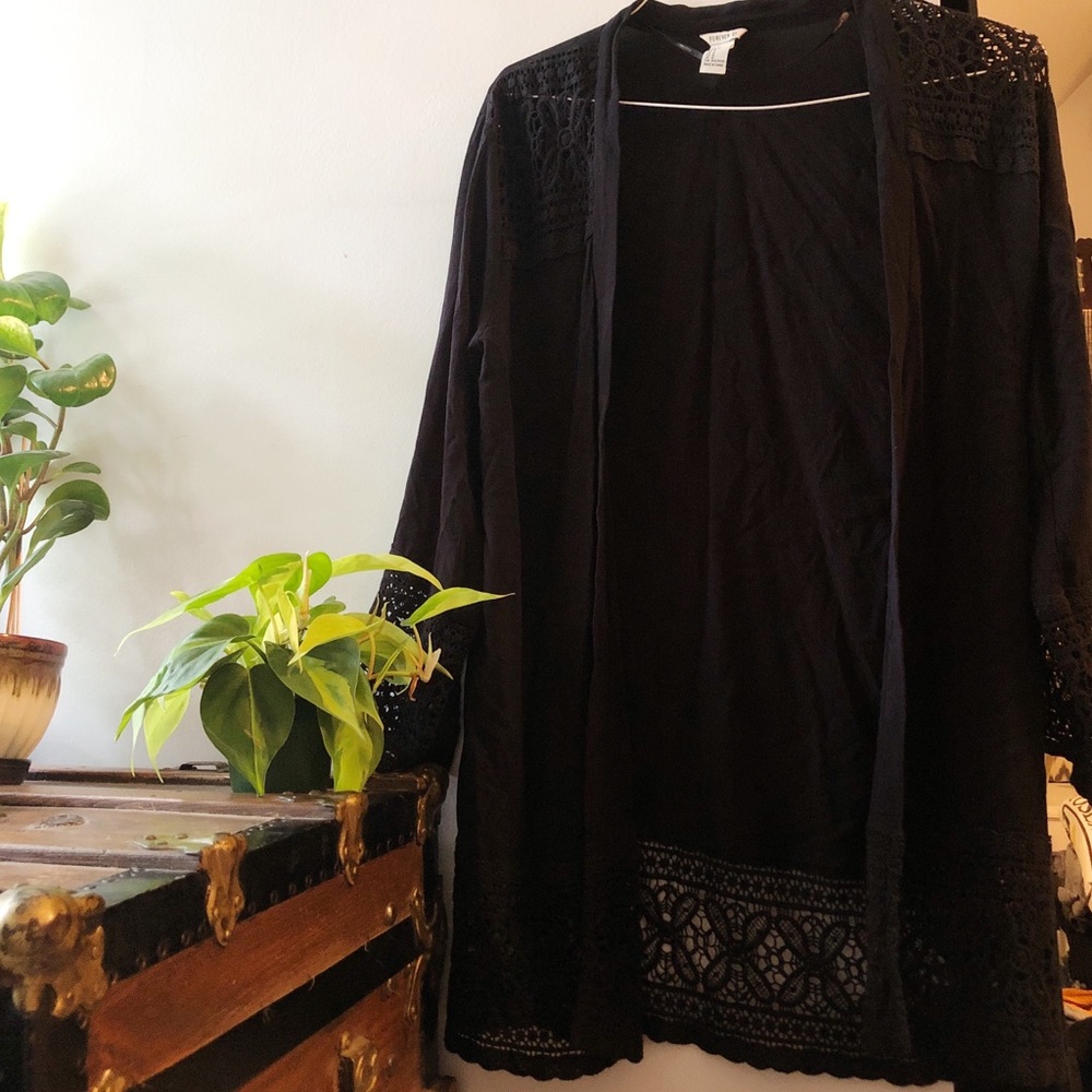 Forever 21 black cardigan